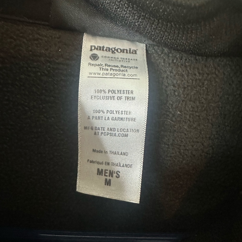 Patagonia Better Sweater Pocket Jacket Men's Black  Medium - Picture 2 of 6